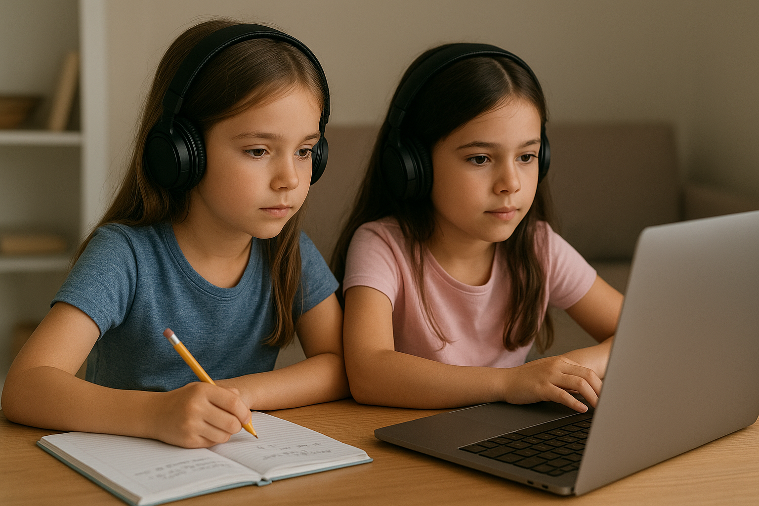 Students and tutor working together