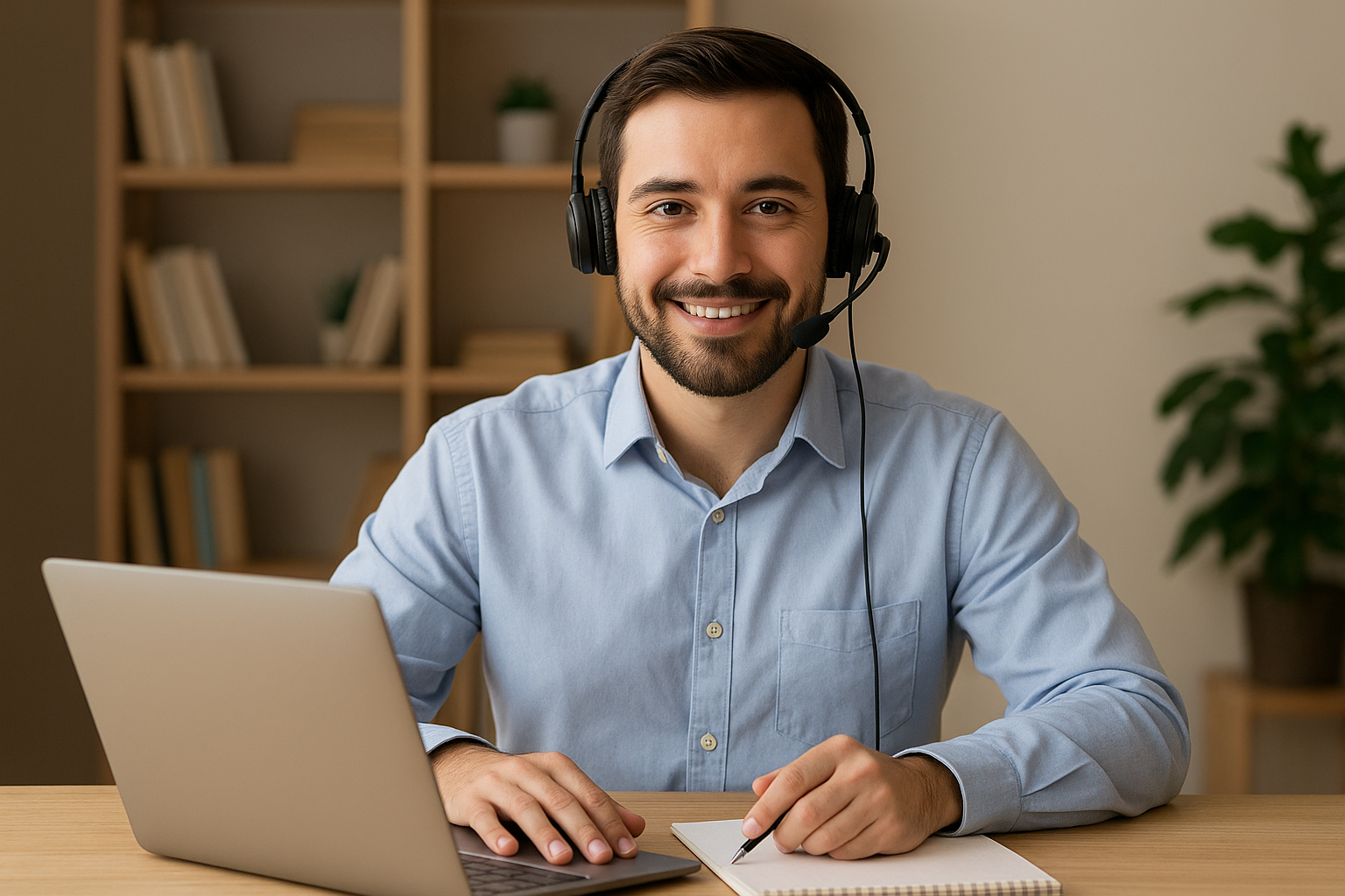 Tutor teaching students online